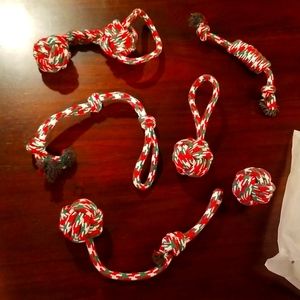 Christmas rope dog toys